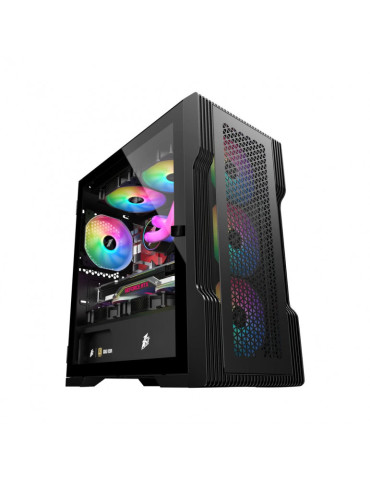 Геймърски компютър ION TRILOBITE T3 с процесор AMD RYZEN 7 8600G, RAM памет Kingston 16GB(2x8GB) DDR5 5200MHz и SSD диск Lexar 1TB NM620 M.2 NVMe