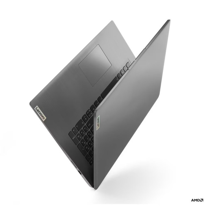 Лаптоп Lenovo IdeaPad 3 17ALC6, AMD Ryzen 5 5500U, 17.30" FHD, IPS 300nits AG, 72% NTSC, 12GB RAM, 512GB SSD, Integrated AMD Radeon Graphics - 82KV00J1BM