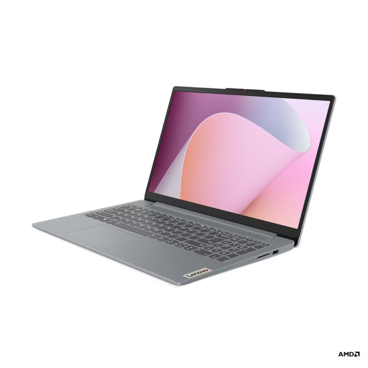 Лаптоп Lenovo IdeaPad 3 SLIM 15, AMD Ryzen 7 7730U, 15.60" FHD,TN 250nits AG, 16GB RAM, 512GB SSD, Integrated AMD Radeon Graphics - 82XM00D6BM