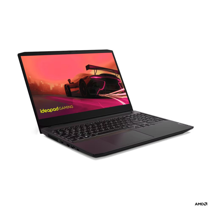 Лаптоп Lenovo IdeaPad GAMING 3, AMD Ryzen 5 5500H, 15.60" FHD, IPS 250nits AG, 45% NTSC, 60Hz, 8GB RAM, 512GB SSD, NVIDIA GeForce RTX 2050 4GB GDDR6 - 82K20283BM