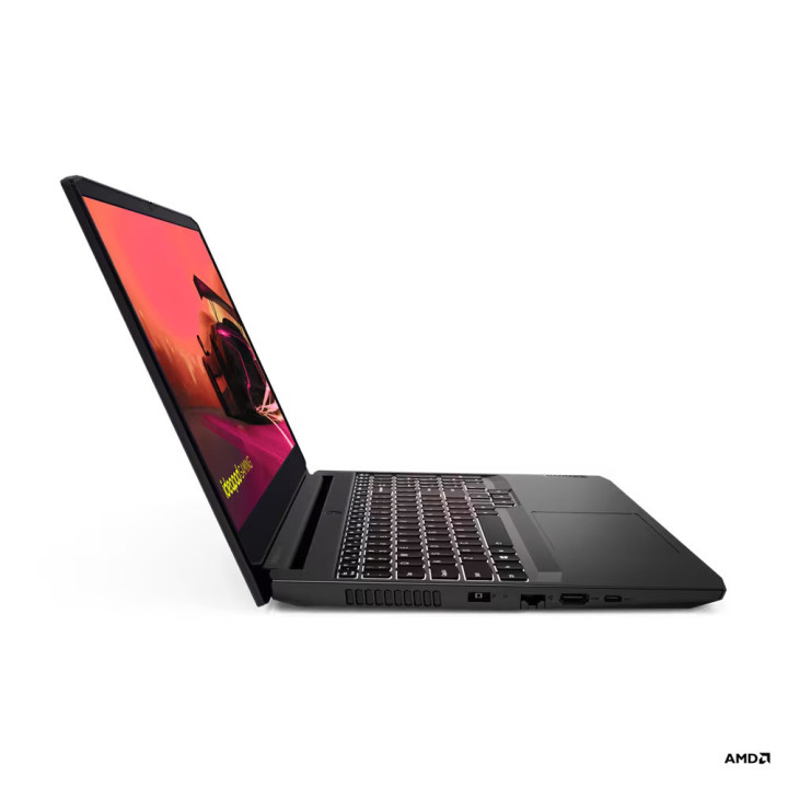 Лаптоп Lenovo IdeaPad GAMING 3, AMD Ryzen 5 5500H, 15.60" FHD, IPS 250nits AG, 45% NTSC, 60Hz, 8GB RAM, 512GB SSD, NVIDIA GeForce RTX 2050 4GB GDDR6 - 82K20283BM