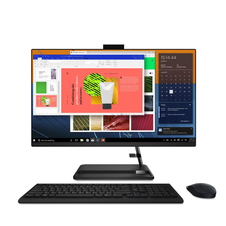 All in One компютър Lenovo IdeaCentre AIO 3 27ALC6, AMD Ryzen 7 7730U, 27" Full HD IPS AG, 16GB DDR4, 512GB SSD NVMe, 2x USB 3.2 Gen 1, HDMI, Free DOS - F0FY00G9RI