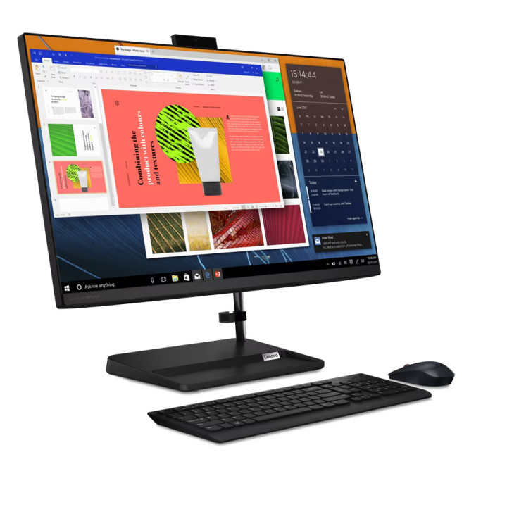 All in One компютър Lenovo IdeaCentre AIO 3 27ALC6, AMD Ryzen 7 7730U, 27" Full HD IPS AG, 16GB DDR4, 512GB SSD NVMe, 2x USB 3.2 Gen 1, HDMI, Free DOS - F0FY00G9RI
