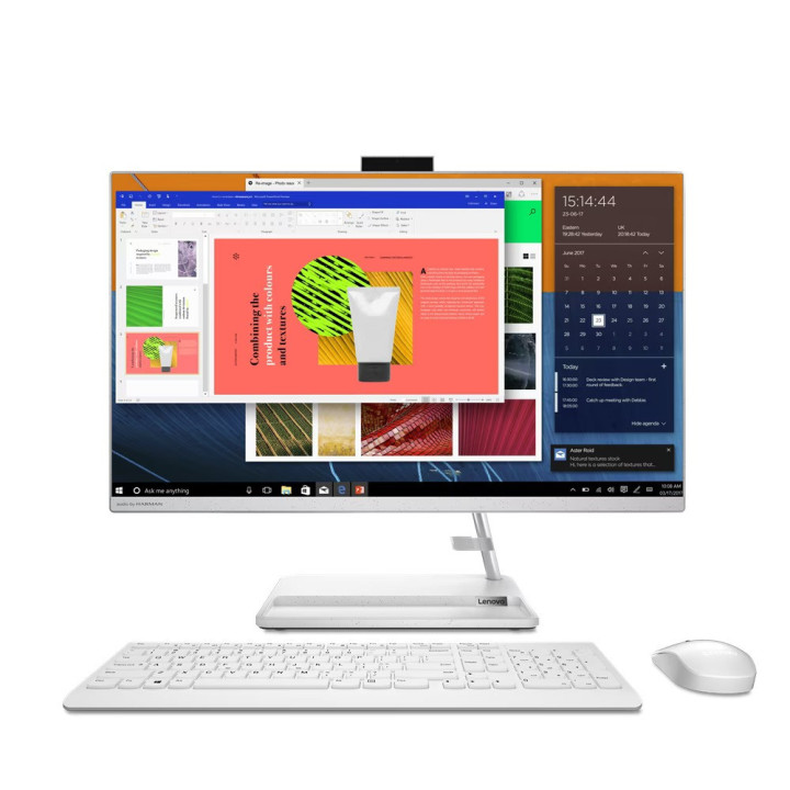 All in One компютър Lenovo IdeaCentre AIO 3 27ALC6, AMD Ryzen 7 7730U, 27" Full HD IPS AG, 16GB DDR4, 512GB SSD NVMe, 2x USB 3.2 Gen 1, HDMI, Free DOS - F0FY00GARI
