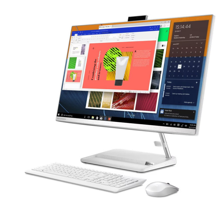 All in One компютър Lenovo IdeaCentre AIO 3 27ALC6, AMD Ryzen 7 7730U, 27" Full HD IPS AG, 16GB DDR4, 512GB SSD NVMe, 2x USB 3.2 Gen 1, HDMI, Free DOS - F0FY00GARI