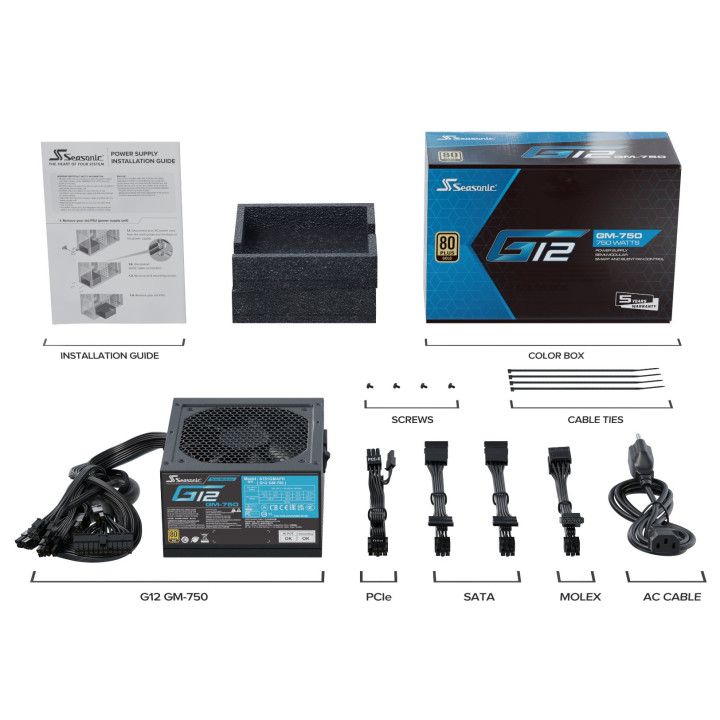 Захранване Seasonic PRIME PX-1600 PSU 1600W Platinum PCIe Gen 5 - SSR-1600PD2
