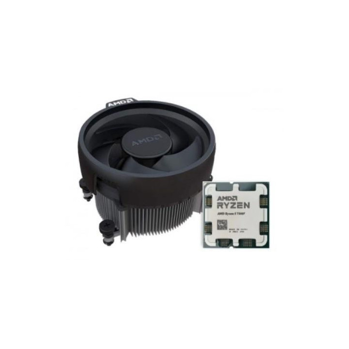 Процесор AMD Ryzen 5 7600 MPK 6-Core 3.8 GHz /5.1 GHz Turbo, 32MB, 65W, AM5, с охладител, без оригинална опаковка - 100-100001015MPK