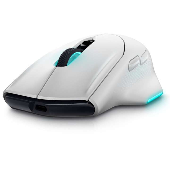 Безжична геймърска мишка Dell Alienware AW620M, Lunar Light - 545-BBFC