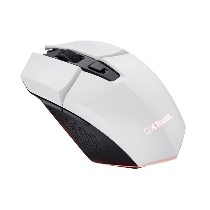 Безжична геймърска мишка TrustGXT110 Felox , White - 25069