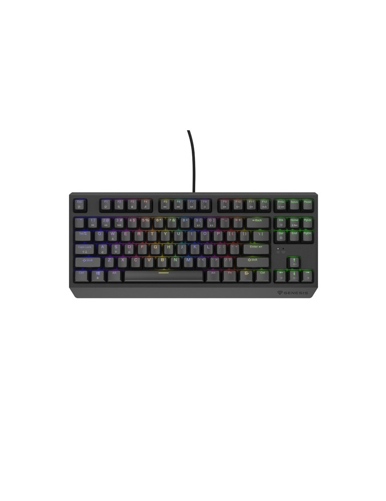 Механична геймърска клавиатура Genesis Thor 230 TKL US RGB Mechanical Outemu Red Black Hot Swap - NKG-2077