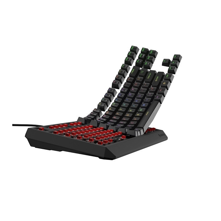 Механична геймърска клавиатура Genesis Thor 230 TKL US RGB Mechanical Outemu Red Black Hot Swap - NKG-2077