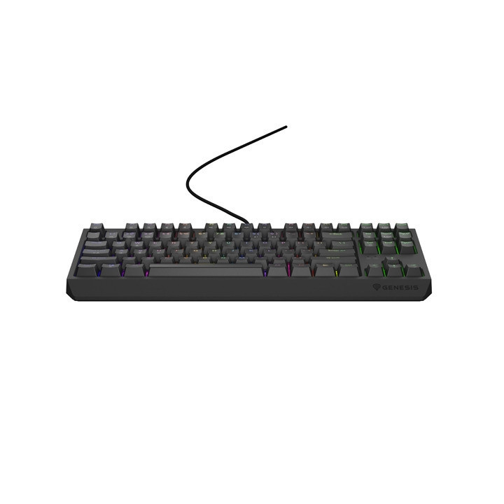 Механична геймърска клавиатура Genesis Thor 230 TKL US RGB Mechanical Outemu Red Black Hot Swap - NKG-2077