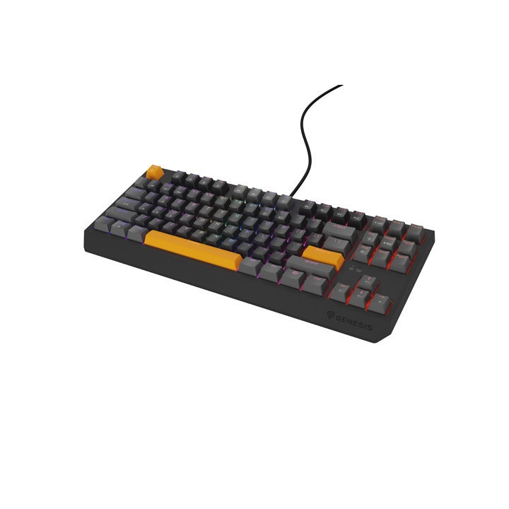 Механична геймърска клавиатура Genesis Thor 230 TKL Anchor Gray Positive US RGB Mechanical Outemu Red - NKG-2081