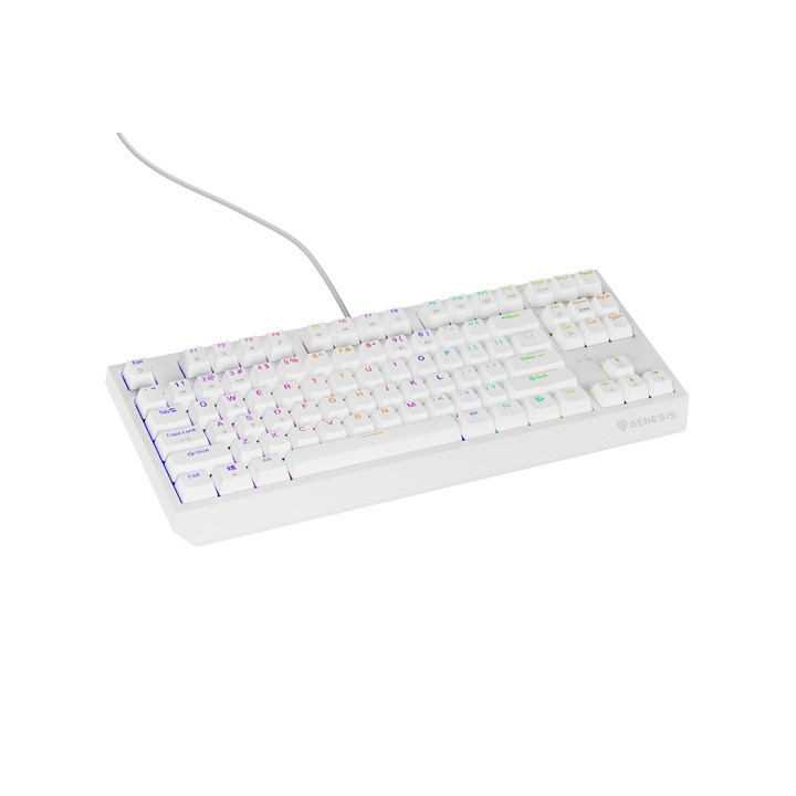 Механична геймърска клавиатура Genesis Thor 230 TKL US RGB Mechanical Outemu Red White Hot Swap - NKG-2078