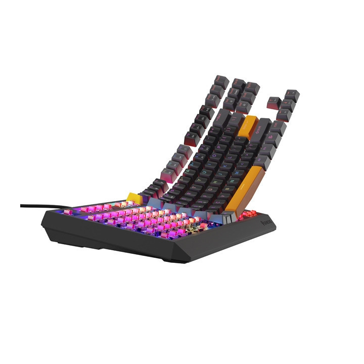 Механична геймърска клавиатура Genesis Thor 230 TKL Anchor Gray Positive US RGB Mechanical Outemu Red - NKG-2081