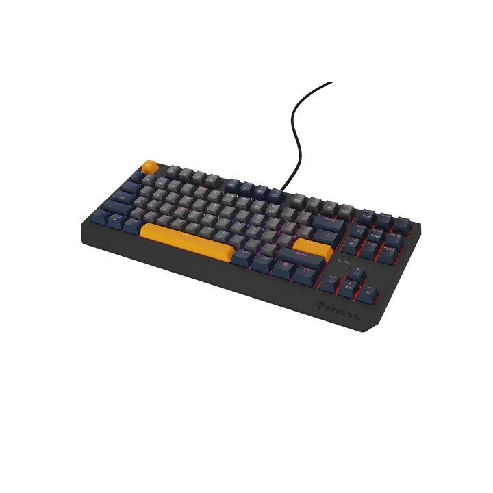 Механична геймърска клавиатура Genesis Thor 230 TKL Anchor Gray Positive US RGB Mechanical Outemu Red - NKG-2081
