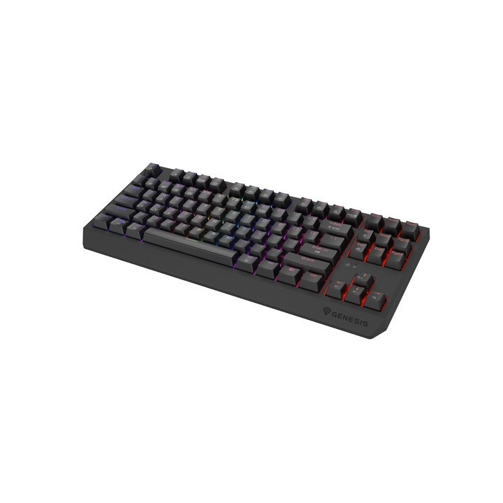 Безжична механична геймърска клавиатура Genesis Thor 230 TKL Wireless US Black RGB Mechanical Outemu Silent Lemon - NKG-2108
