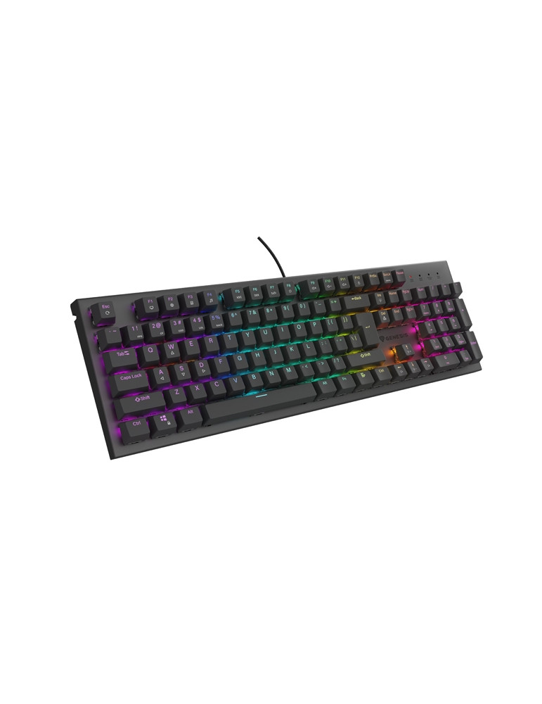 Механична геймърска клавиатура Genesis Thor 303 RGB Backlight Brown Switch, US Layout, Black - NKG-2177