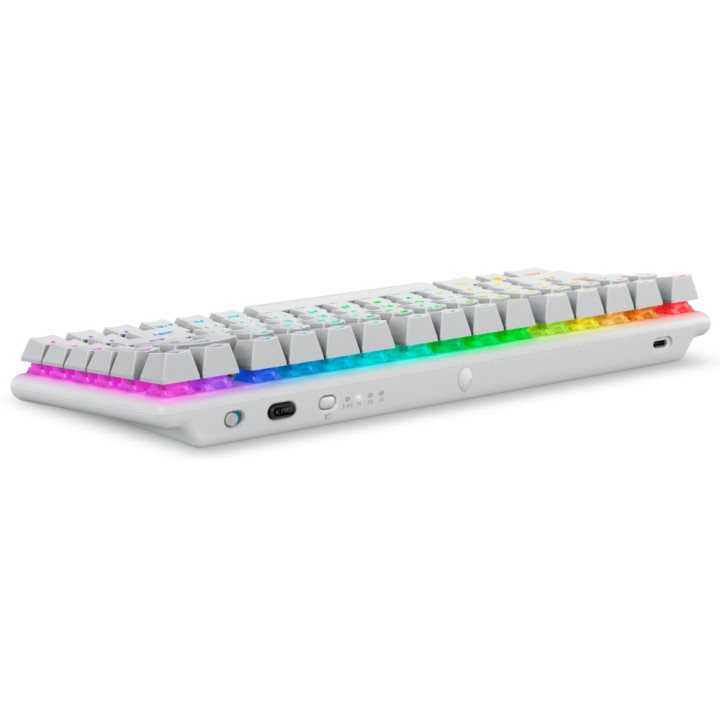 Безжична механична геймърска клавиатура Dell Alienware Pro, US (QWERTY), Lunar Light - 545-BBFR