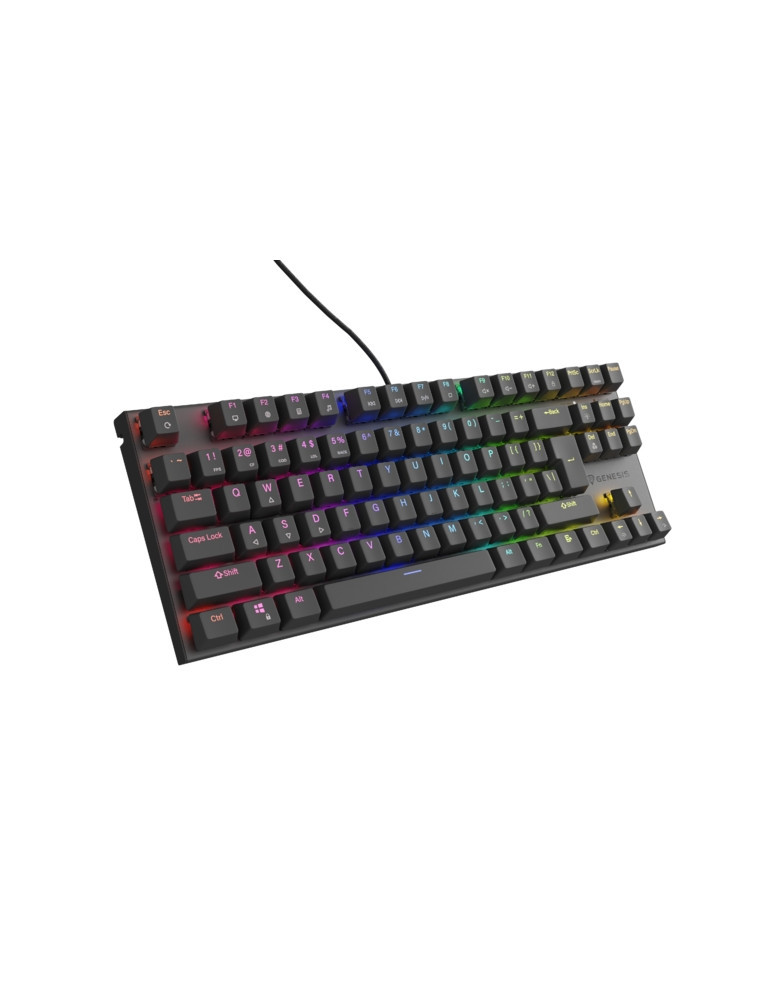 Механична геймърска клавиатура Genesis Thor 303 TKL RGB Backlight Brown Switch, US Layout, Black - NKG-2175