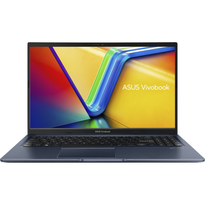 Лаптоп Asus Vivobook M1502YA-BQ018, AMD Ryzen R7-7730U, 15.6 "FHD (1920X1080) 16:9,16GB DDR4 (8 GB on BD),1TB SSD,Backlit Keyboard , NO OS, Quiet Blue - 90NB0X21-M00LK0