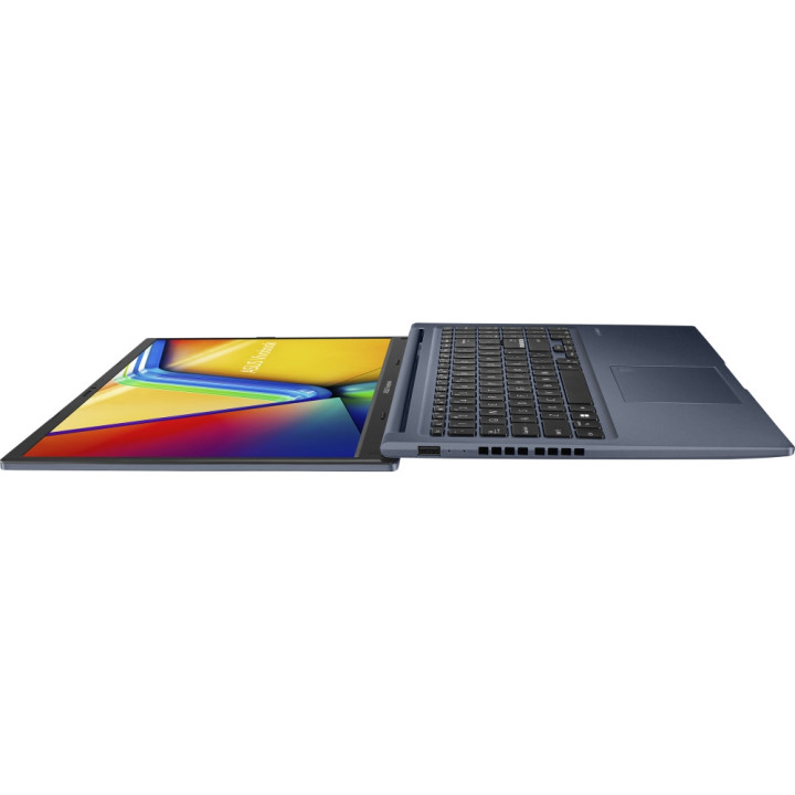 Лаптоп Asus Vivobook M1502YA-BQ018, AMD Ryzen R7-7730U, 15.6 "FHD (1920X1080) 16:9,16GB DDR4 (8 GB on BD),1TB SSD,Backlit Keyboard , NO OS, Quiet Blue - 90NB0X21-M00LK0