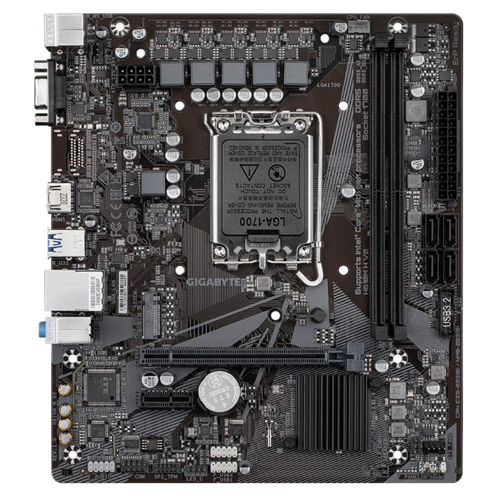 Дънна платка Gigabyte H610M H V2, LGA1700, DDR5, Micro ATX