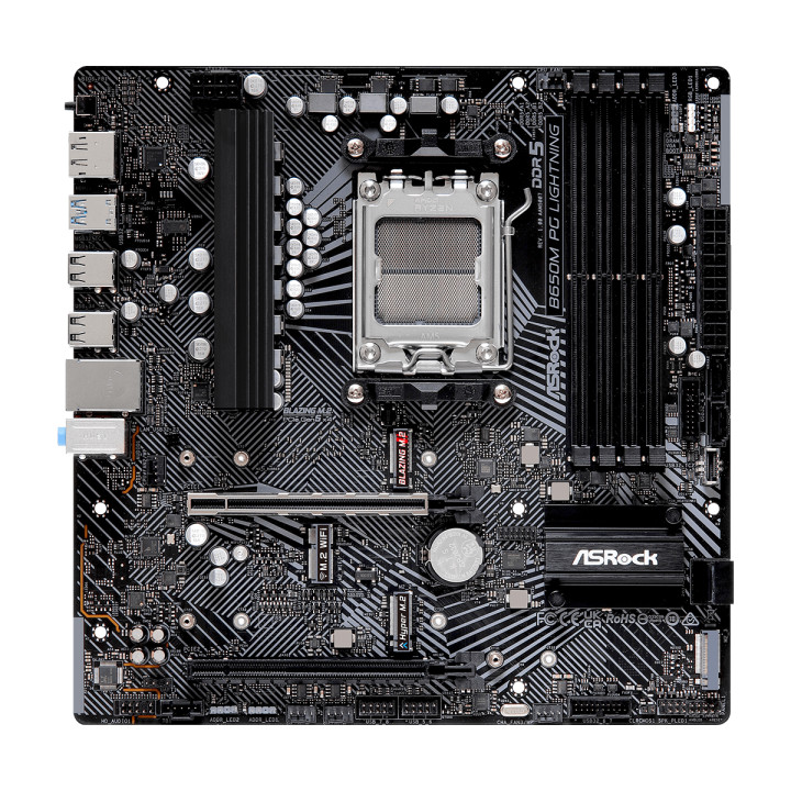 Дънна платка AsRock B650M Phantom Gaming LIGHTING, AM5, DDR5