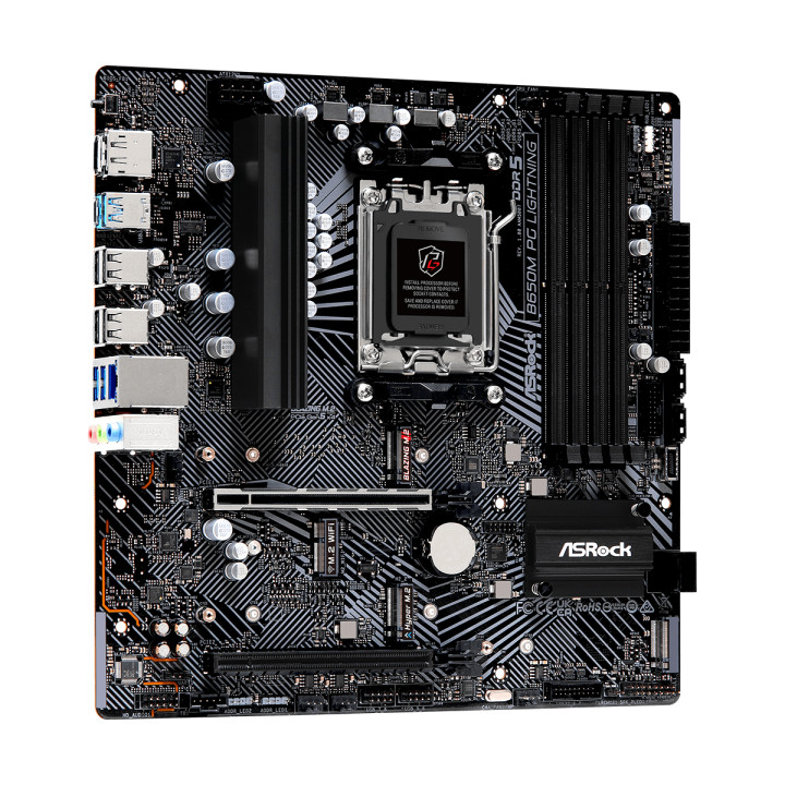 Дънна платка AsRock B650M Phantom Gaming LIGHTING, AM5, DDR5