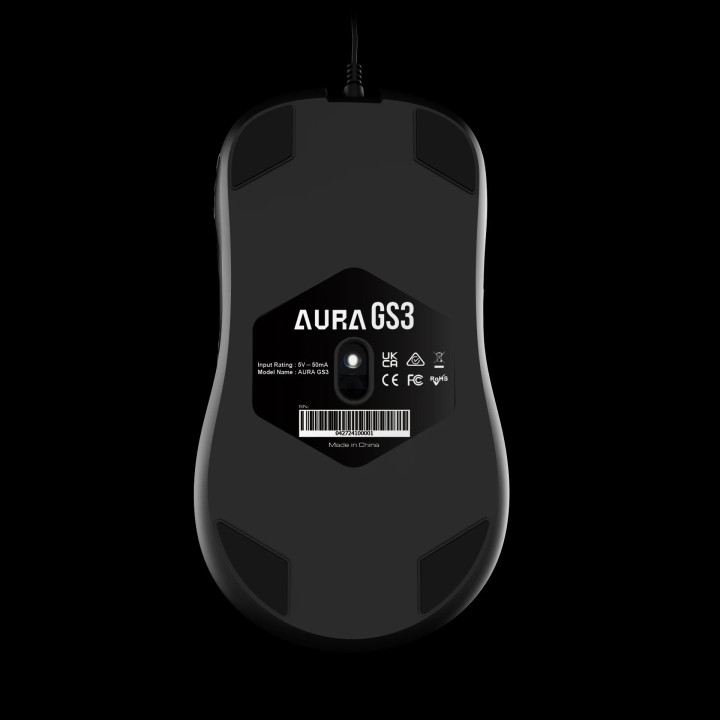 Геймърска мишка Gamdias AURA GS3, 3600dpi - GAMDIAS-AURA-GS3