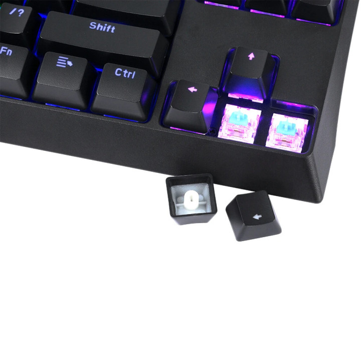 Механична геймърска клавиатура Marvo KG953G, Blue switches, 87 keys TKL, RGB - MARVO-KG953G