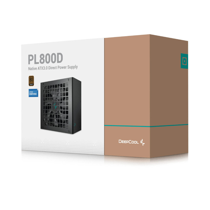Захранване DeepCool PL800-D  PSU ATX 3.0 800W Bronze - - R-PL800D-FC0B-EU