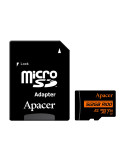 SD карта Apacer 128GB microSDXC UHS-I U3 V30 A2, Adapter - AP128GMCSX10U8-R