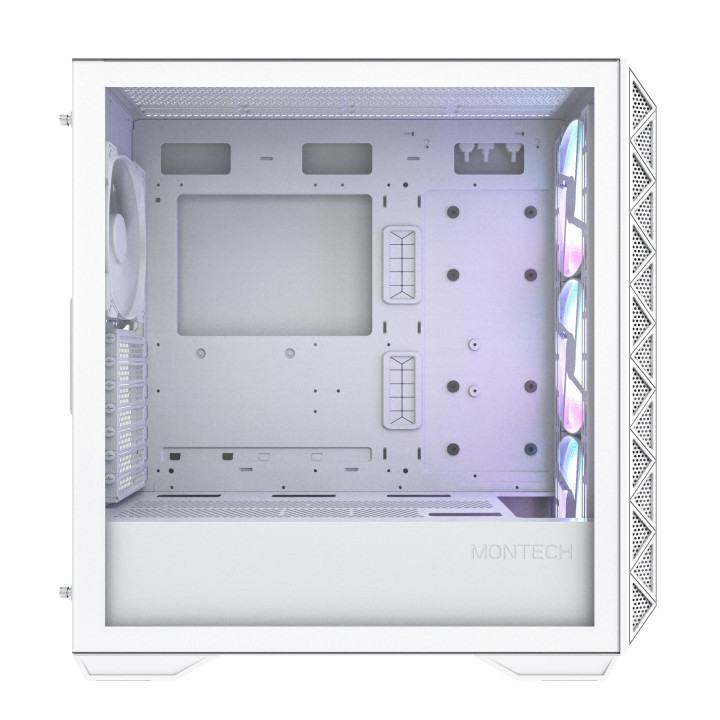 Кутия за компютър Montech AIR 903 MAX, Mid-tower, TG, 4x140mm Fans, ARGB, White - MONTECH-AIR-903-MAX-WH