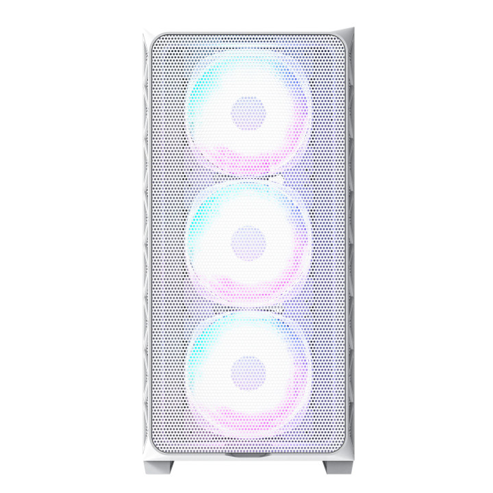 Кутия за компютър Montech AIR 903 MAX, Mid-tower, TG, 4x140mm Fans, ARGB, White - MONTECH-AIR-903-MAX-WH