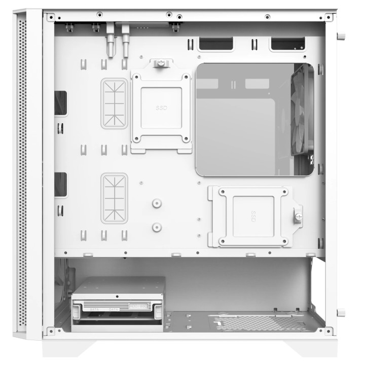 Кутия за компютър Montech AIR 100 LITE, Micro ATX Case, TG, 2x120mm Fans, White - MONTECH-AIR-100-LITE-WH