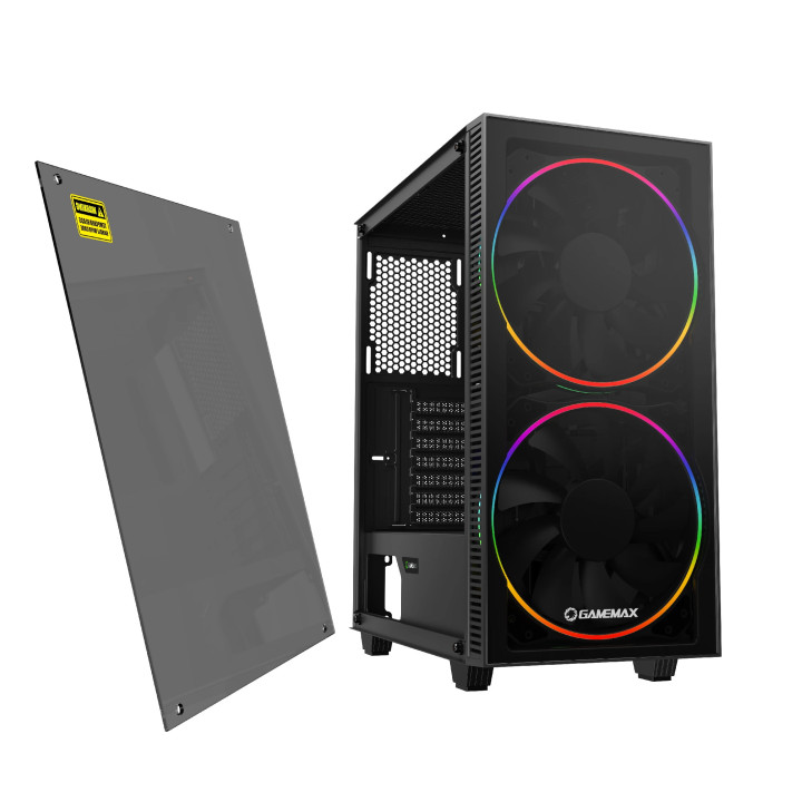 Кутия за компютър Gamemax Black Hole, EATX,  Addressable RGB - GM-12360300005