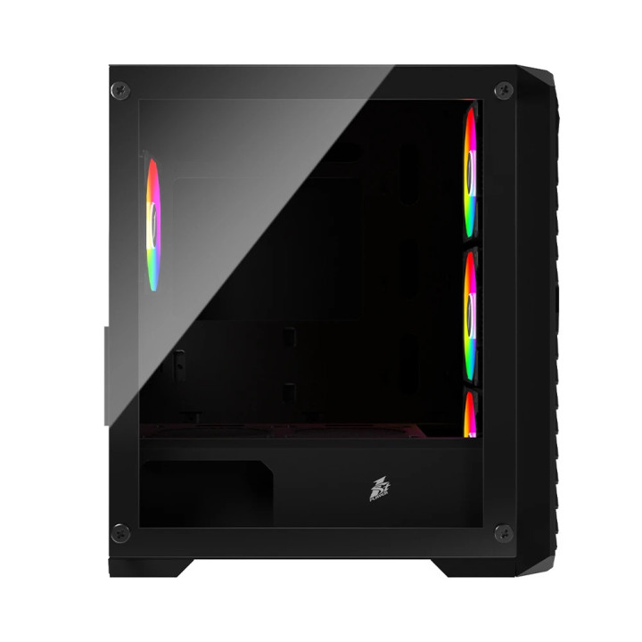 Кутия за компютър 1stPlayer TRILOBITE T5 Black, mATX - T5-4F1-BK