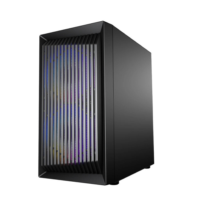 Кутия за компютър 1stPlayer BS-2, mATX, с 3бр вентилатори - BS-2-3F1-BK