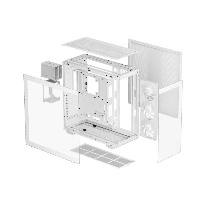 Кутия за компютър DeepCool  CH780 WH, E-ATX, Dual-Chamber - R-CH780-WHADE41-G-1