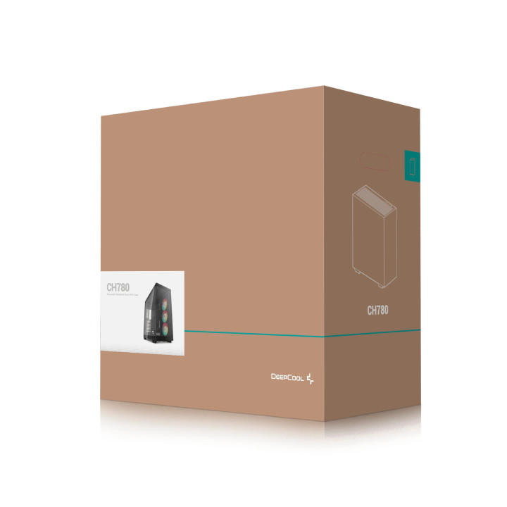 Кутия за компютър DeepCool CH780, E-ATX, Dual-Chamber - R-CH780-BKADE41-G-1