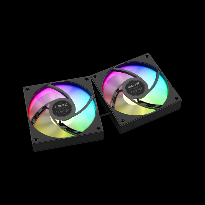 Водно охлаждане Gamdias AURA GL240 v2, 240mm, aRGB - GAMDIAS-AURA-GL240-V2