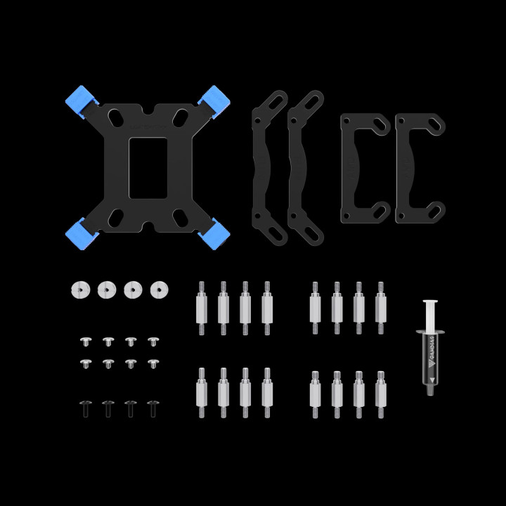 Водно охлаждане Gamdias AURA GL240 v2, 240mm, aRGB - GAMDIAS-AURA-GL240-V2