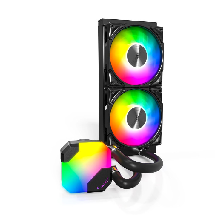 Водно охлаждане Montech Hyper Flow ARGB 240, CPU Liquid Cooler, Black - MONTECH-HYPER-FLOW-ARGB-240-BK