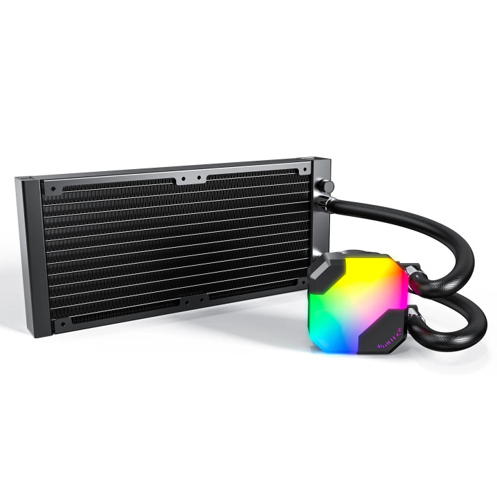 Водно охлаждане Montech Hyper Flow ARGB 240, CPU Liquid Cooler, Black - MONTECH-HYPER-FLOW-ARGB-240-BK