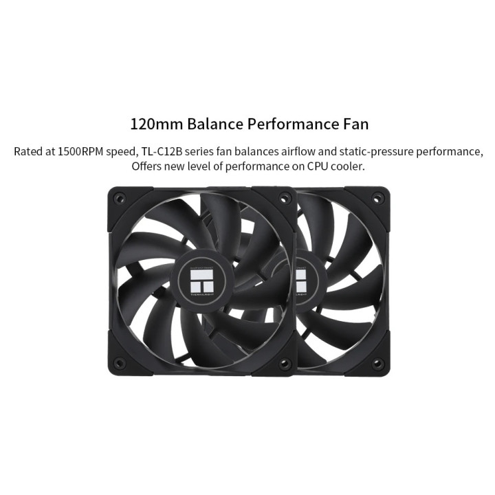 Охладител за процесор Thermalright Peerless Assassin 120 Black, Dual-Tower, LGA1851/LGA1700/AM5 - PEERLESS-ASSASSIN-120-BLACK