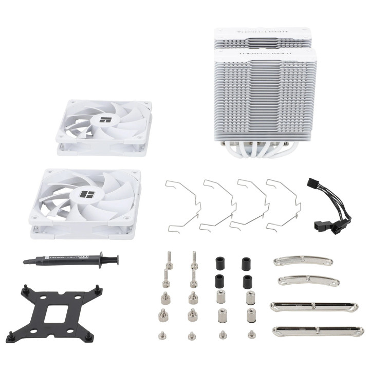 Охладител за процесор Thermalright Peerless Assassin 120 White, Dual-Tower, LGA1851/LGA1700/AM5 - PEERLESS-ASSASSIN-120-WH