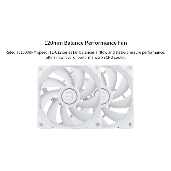 Охладител за процесор Thermalright Peerless Assassin 120 White, Dual-Tower, LGA1851/LGA1700/AM5 - PEERLESS-ASSASSIN-120-WH