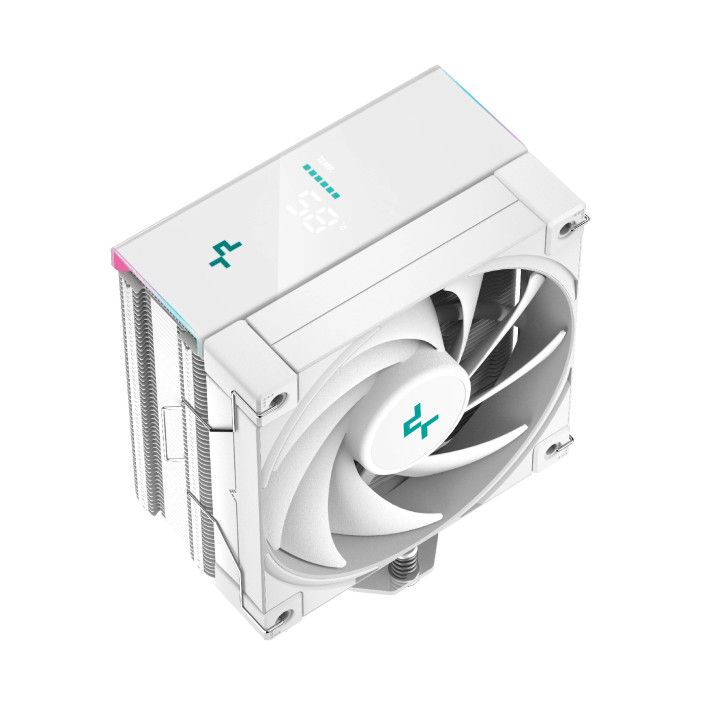 Охладител за процесор DeepCool AK400 Digital White, LGA1700/AM5 - R-AK400-WHADMN-G