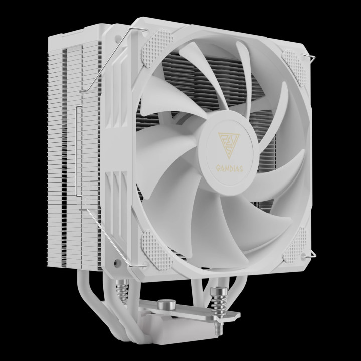 Охладител за процесор Gamdias BOREAS E2 410 White, LGA1700/AM5 - BOREAS-E2-410-WH